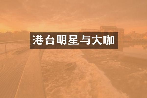 港台明星与大咖