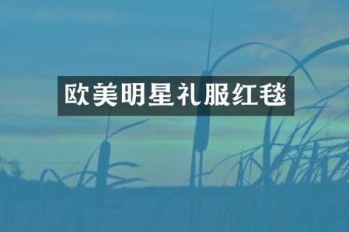 欧美明星礼服红毯