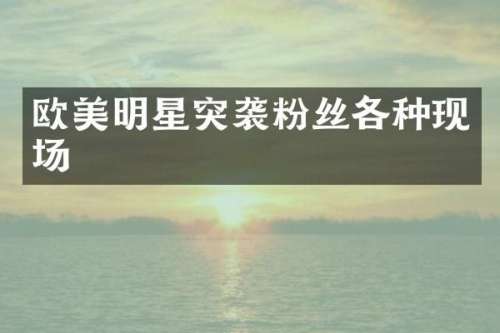欧美明星突袭粉丝各种现场