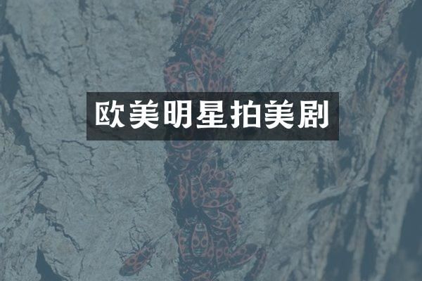 欧美明星拍美剧