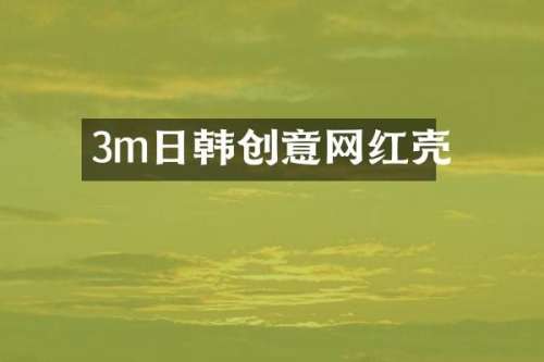 3m日韩创意网红壳