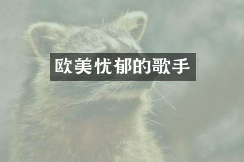 欧美忧郁的歌手