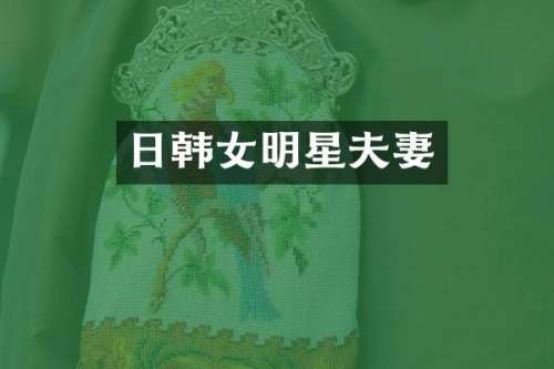 日韩女明星夫妻