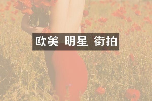欧美 明星 街拍