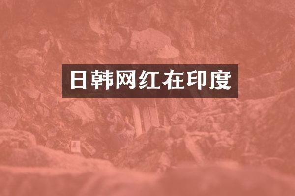 日韩网红在印度