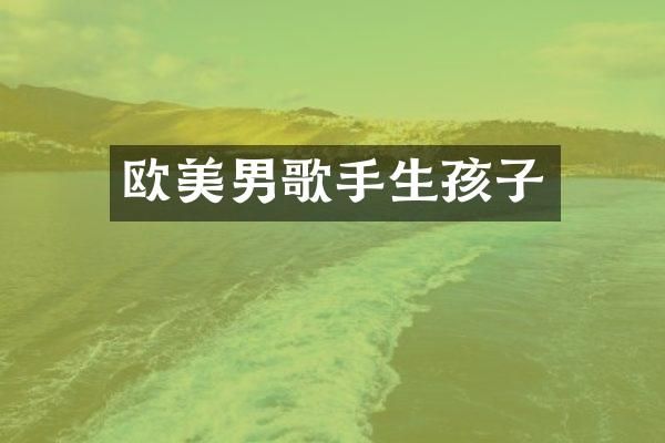 欧美男歌手生孩子