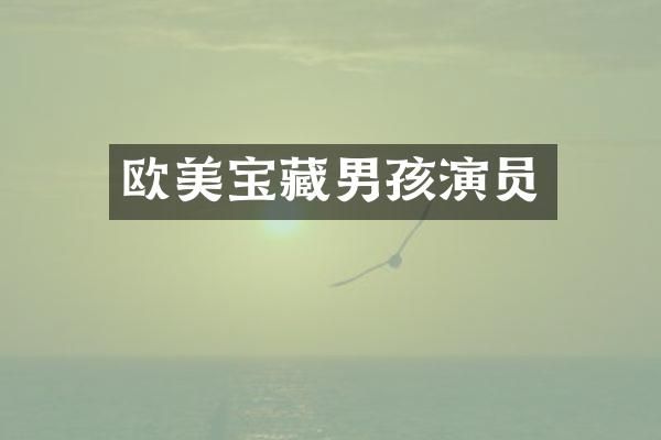 欧美宝藏男孩演员