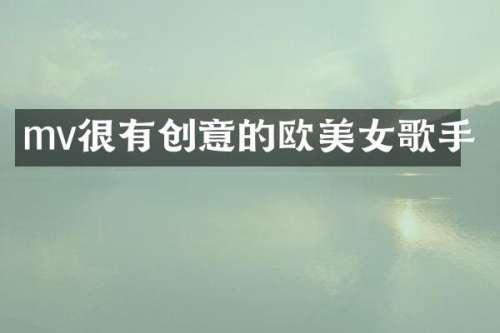 mv很有创意的欧歌手