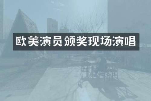 欧美演员颁奖现场演唱