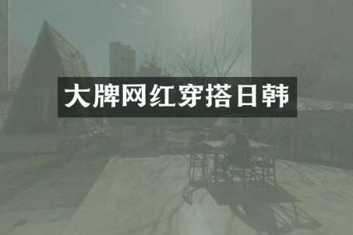 大牌网红穿搭日韩