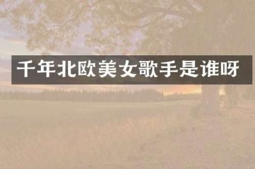 千年北欧歌手是谁呀