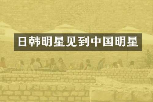 日韩明星见到中国明星