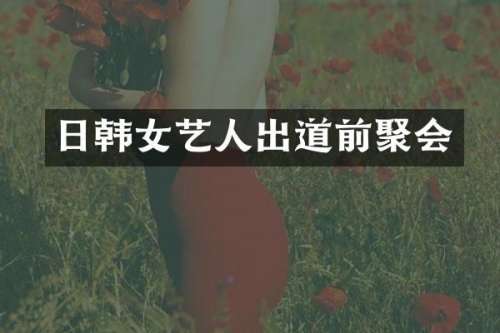日韩女艺人出道前聚会