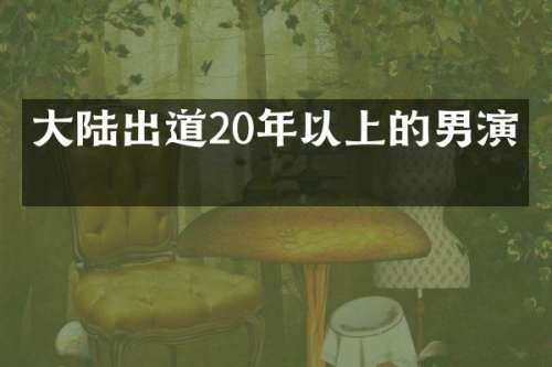 大陆出道20年以上的男演员