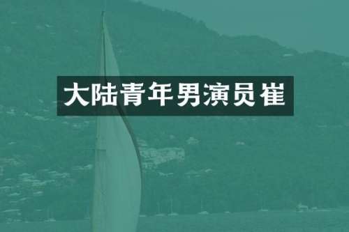 大陆青年男演员崔