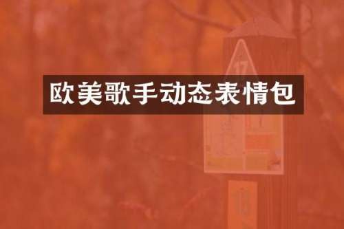 欧美歌手动态表情包