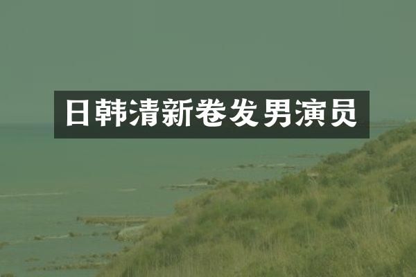 日韩清新卷发男演员