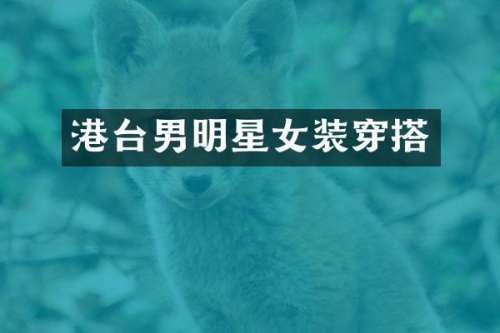 港台男明星女装穿搭