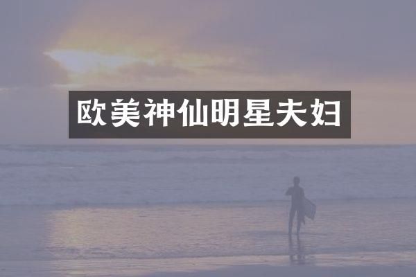 欧美神仙明星夫妇