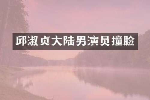 邱淑贞大陆男演员撞脸