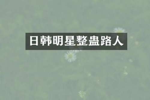 日韩明星整蛊路人