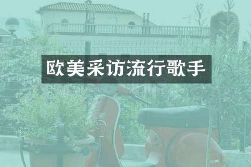 欧美采访流行歌手