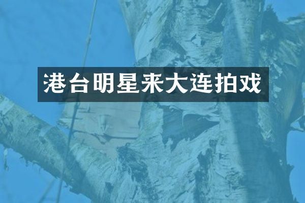 港台明星来大连拍戏
