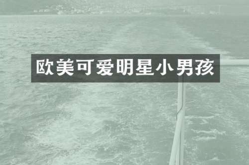 欧美可爱明星小男孩