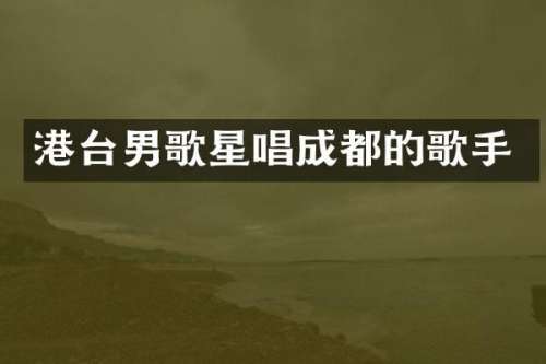 港台男歌星唱成都的歌手