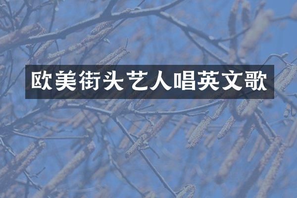 欧美街头艺人唱英文歌