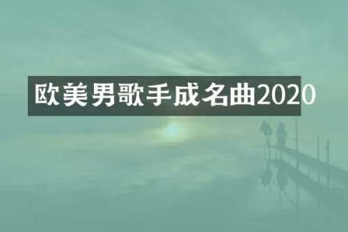 欧美男歌手成名曲2020