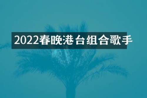 2022港台组合歌手