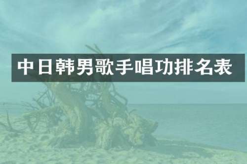中日韩男歌手唱功排名表