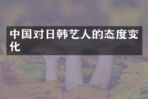 中国对日韩艺人的态度变化