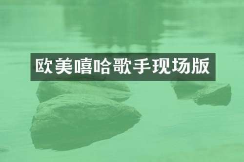 欧美嘻哈歌手现场版