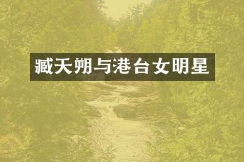 臧天朔与港台女明星