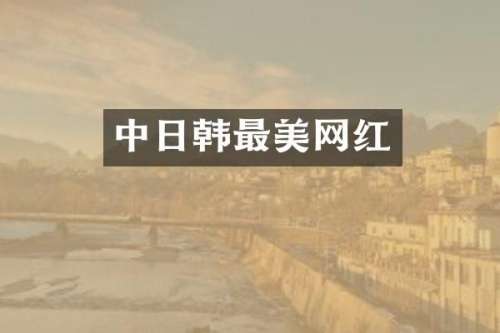 中日韩最美网红