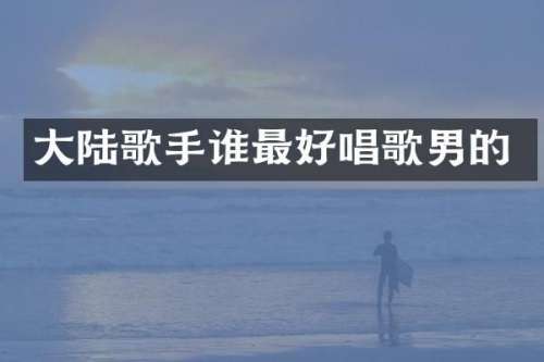 大陆歌手谁最好唱歌男的