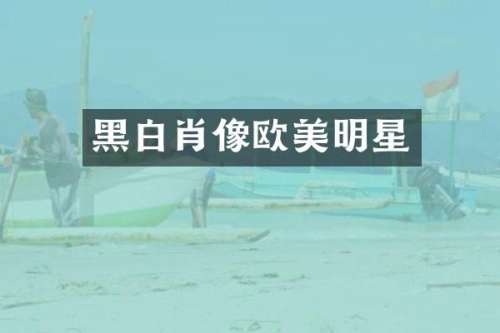 黑白肖像欧美明星