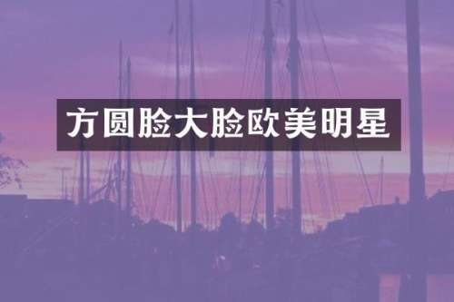 方圆脸大脸欧美明星