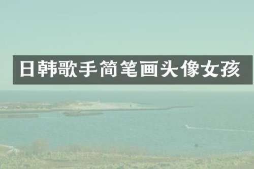 日韩歌手简笔画头像女孩