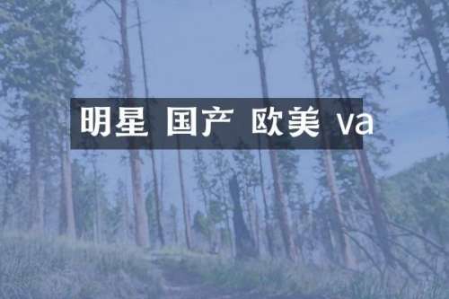 明星 国产 欧美 va