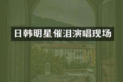日韩明星催泪演唱现场
