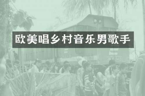欧美唱乡村音乐男歌手