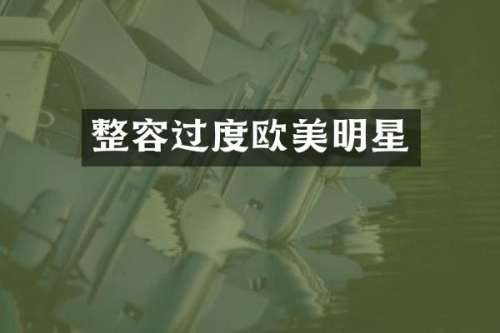 整容过度欧美明星