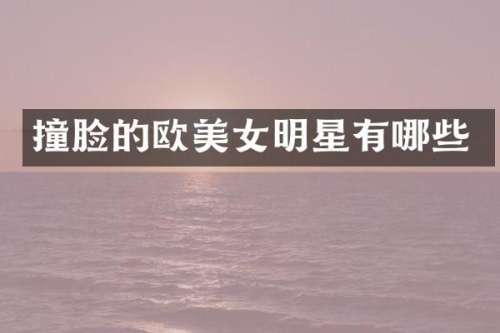撞脸的欧明星有哪些