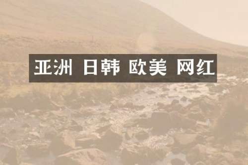 亚洲 日韩 欧美 网红