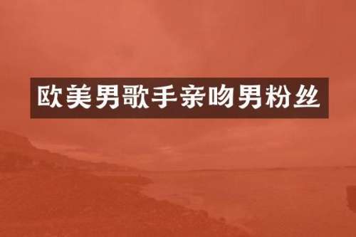 欧美男歌手亲吻男粉丝