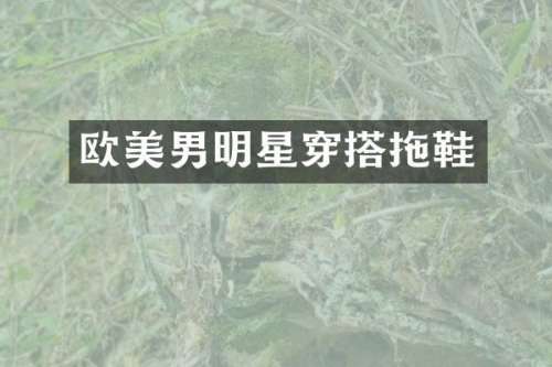 欧美男明星穿搭拖鞋