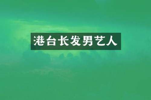 港台长发男艺人